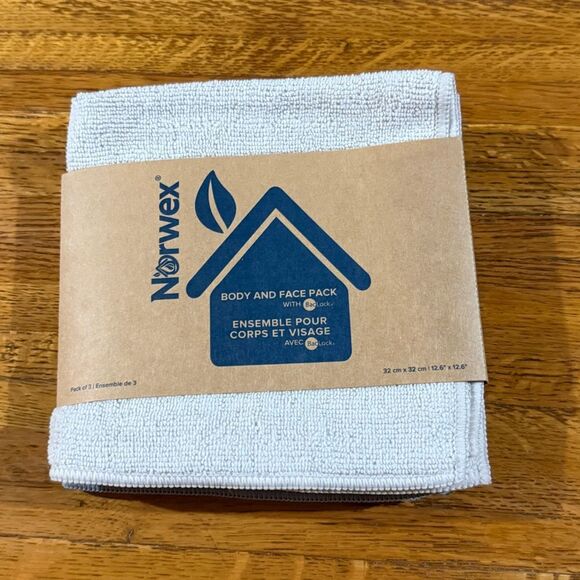Norwex Face and Body Cloths Set of 3 Coastal NWT - Picture 10 of 11